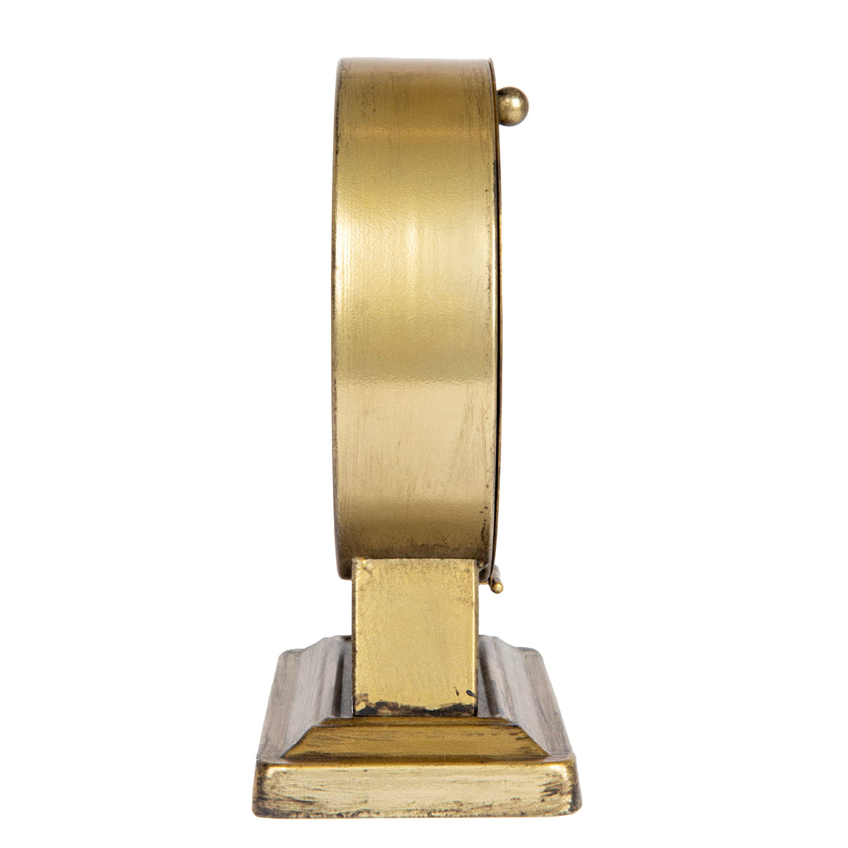 Creative Co-Op Decorative Metal Mantel Clock, Gold Finish Creative Co-Op