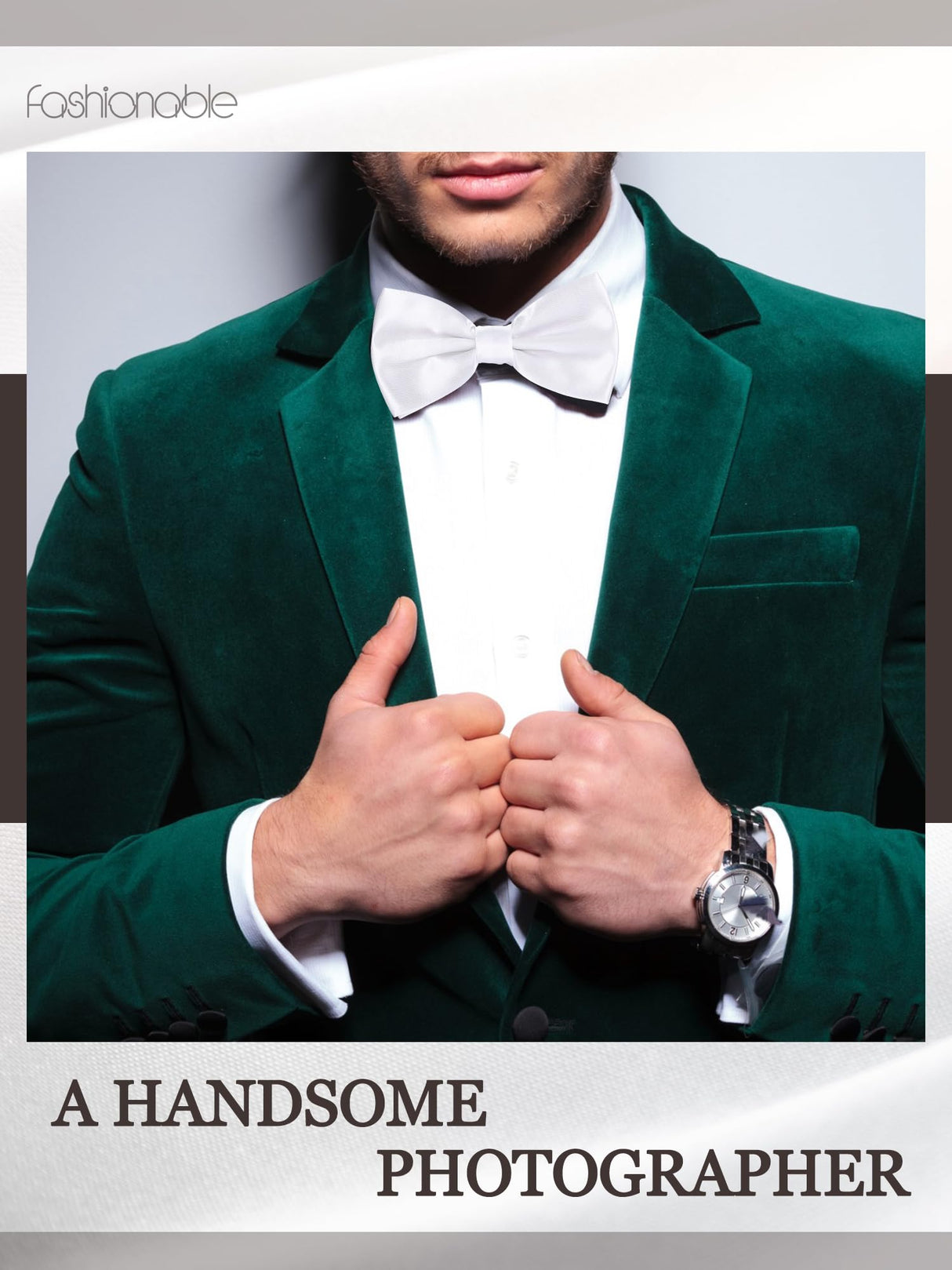 Geyoga 24 Pieces Men's Bow Ties Formal Satin Solid with Adjustable Neck Band Bow Ties for Men (White) Geyoga