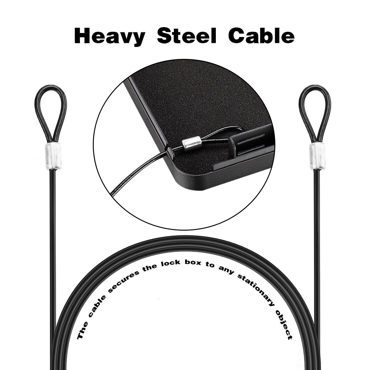 Younion Pistol Safe, Portable Travel Gun Safe,Handgun Lock Box, Gun Safes for Cars, Black Younion