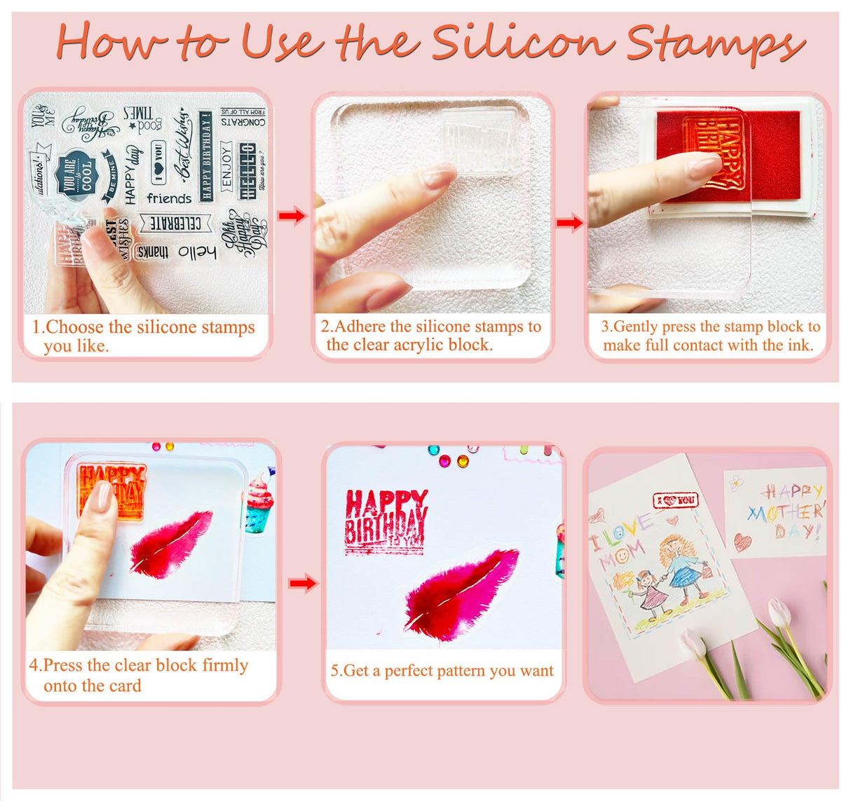 Card Making Supplies For Adults and Kids,Card Making Kits 14 Blank Greeting Cards and Envelopes with Colorpens and Stamp Set,DIY Greeting Card Set-Happy Birthday Mother's Day Thank You Christmas BOAJUNWU