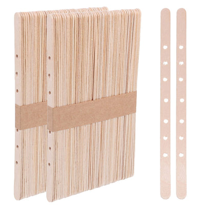 Wooden Candle Wick Holders Pack of 100pcs Wick Centering Devices Candle Wick Bars for Candle Making … (7.1inch - 100pcs)