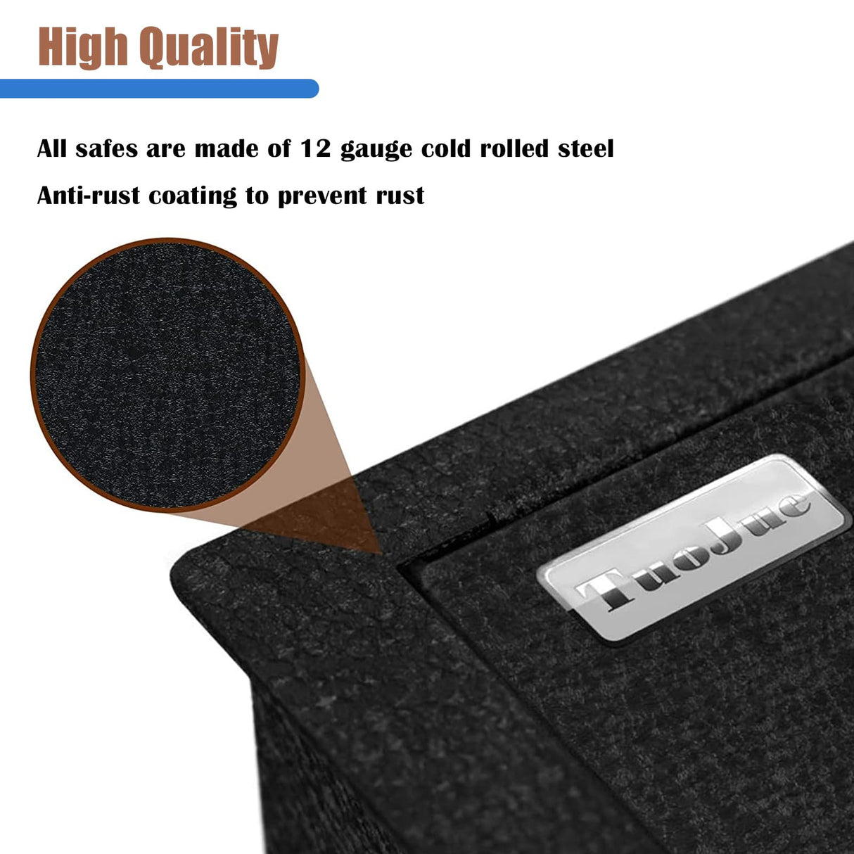 Center Console Gun Safe Vault - TuoJue Console Safe Lock Box Compatible with 2023-2025 Chevy Silverado 1500/GMC Sierra 1500 Console Locking Vault with Electronic Keypad Lock. TUOJUE