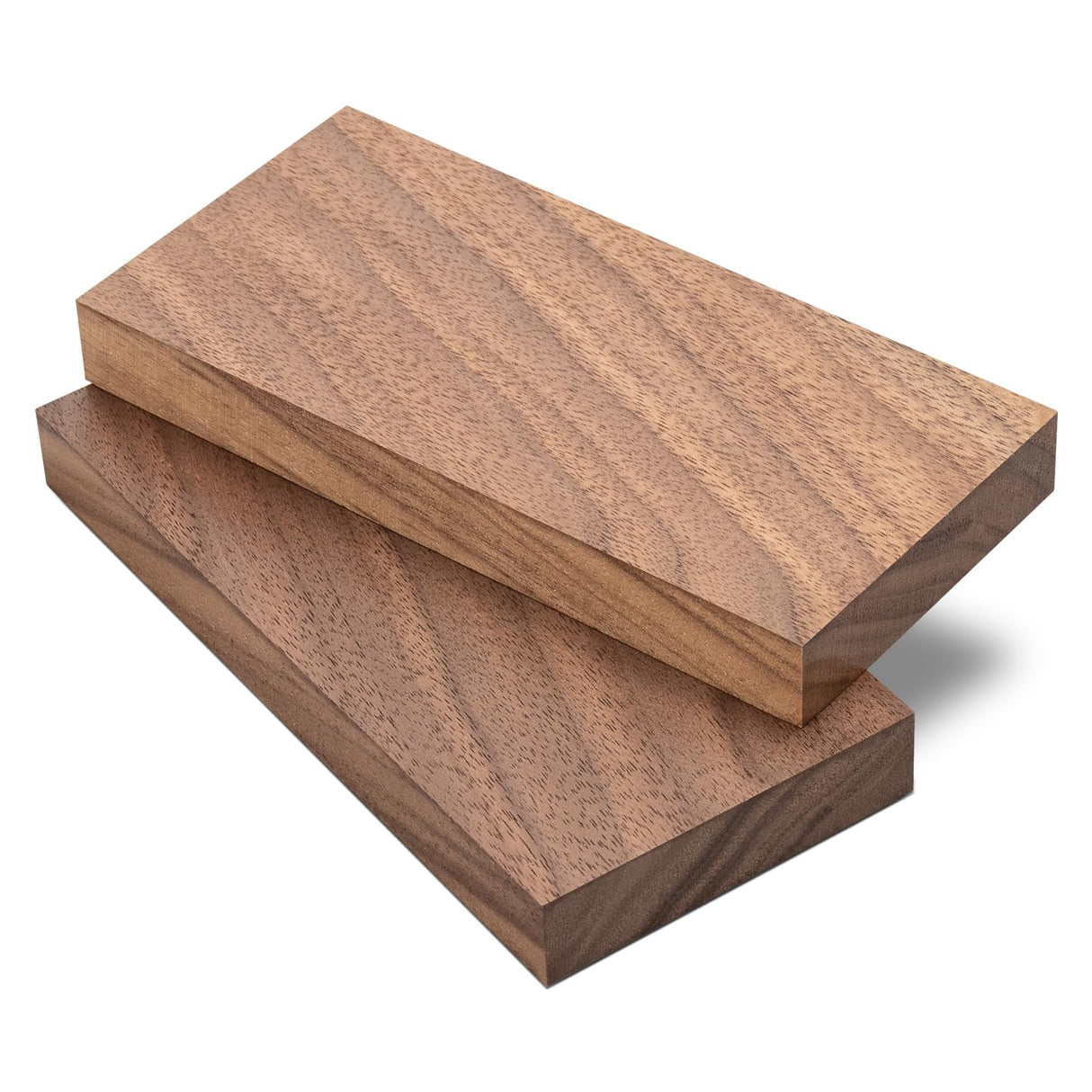 2 Pcs Walnut Wood Log Lumber Board Knife Handle Material, Square Turning BlanksHandle Plate for Instruments DIY Raw Wood Turning Blanks(5.1" x 2.3" x 0.5") Wislist
