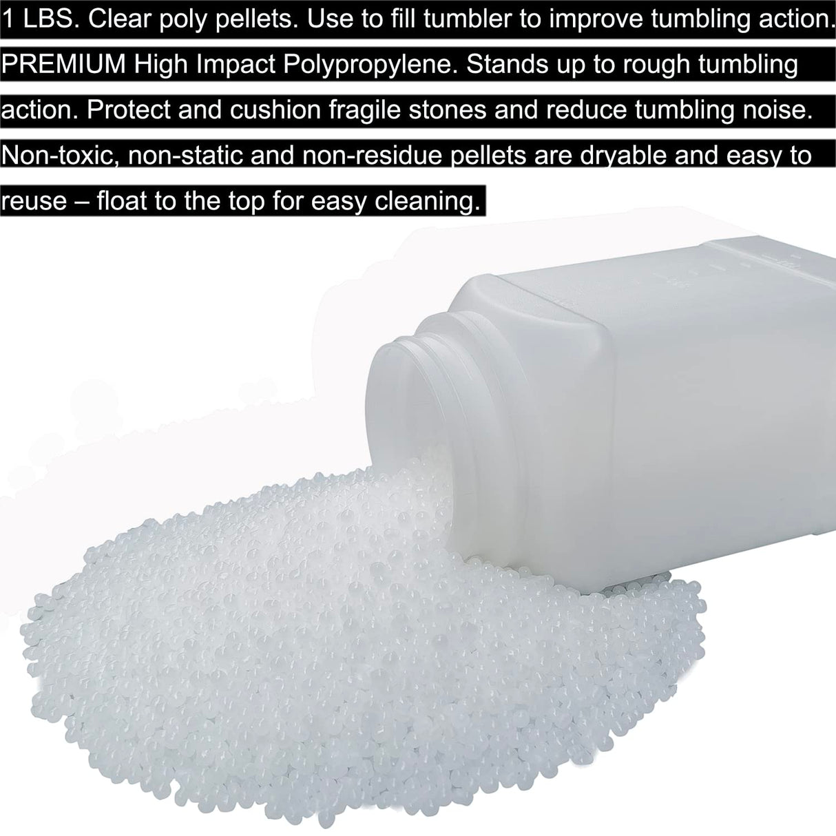 7 LBS Rock Tumbler Grit and Polish Refill & Tumbling Filler Media Supplies Kit, 4 Stage Bulk Grit + Plastic Pellets - Silicone Carbide Polisher Grit for Rock Polisher, Stone Polisher (7 Pounds) SACKORANGE