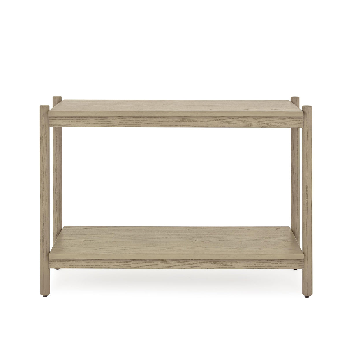 Bme Lyra Solid Wood Console Tables for Living Room - Entryway Table with 297lbs Distributed Load - Easy Assembly Sofa Tables, Light Grey Bme