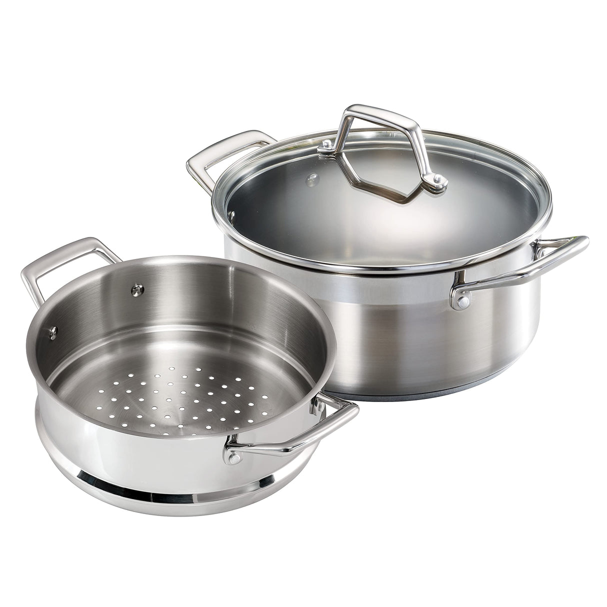 Tramontina Steamer Set Stainless Steel Induction-Ready 5 Quart, 80120/523DS Tramontina