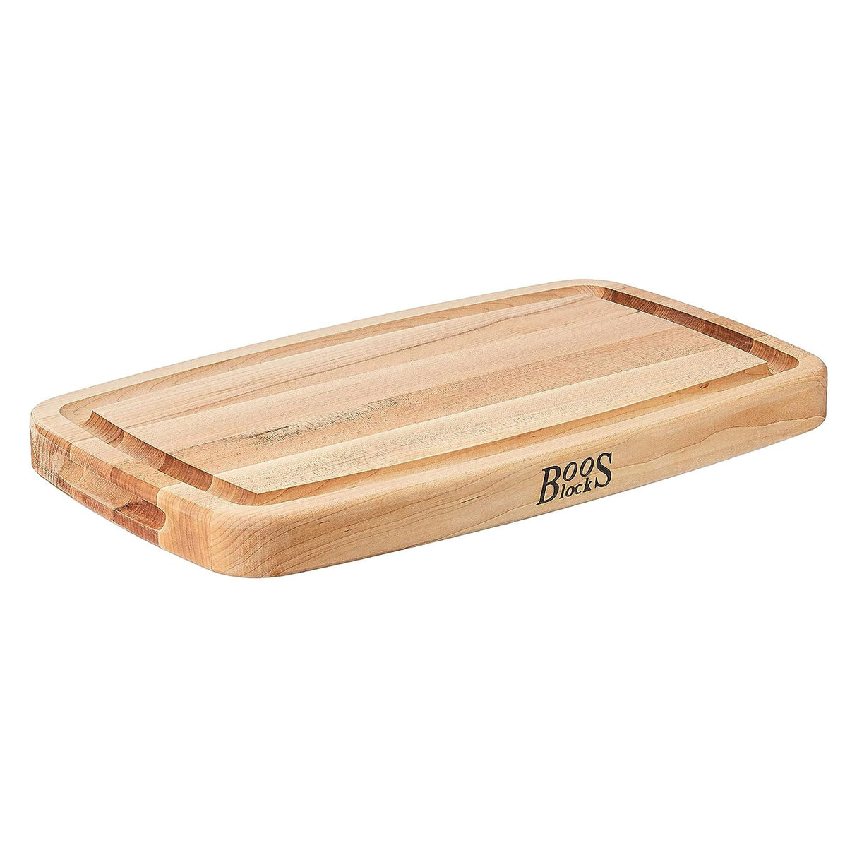John Boos Boos Block CB Series Large Reversible Wood Cutting Board with Juice Groove, 1.5-Inch Thickness, 18" x 10.5" x 1 1/2", Maple John Boos