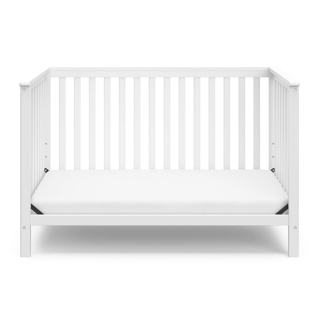 Storkcraft Hillcrest 4-in-1 Convertible Crib (White) - Converts to Daybed, Toddler Bed, and Full-Size Bed, Fits Standard Full-Size Crib Mattress, Adjustable Mattress Support Base Storkcraft