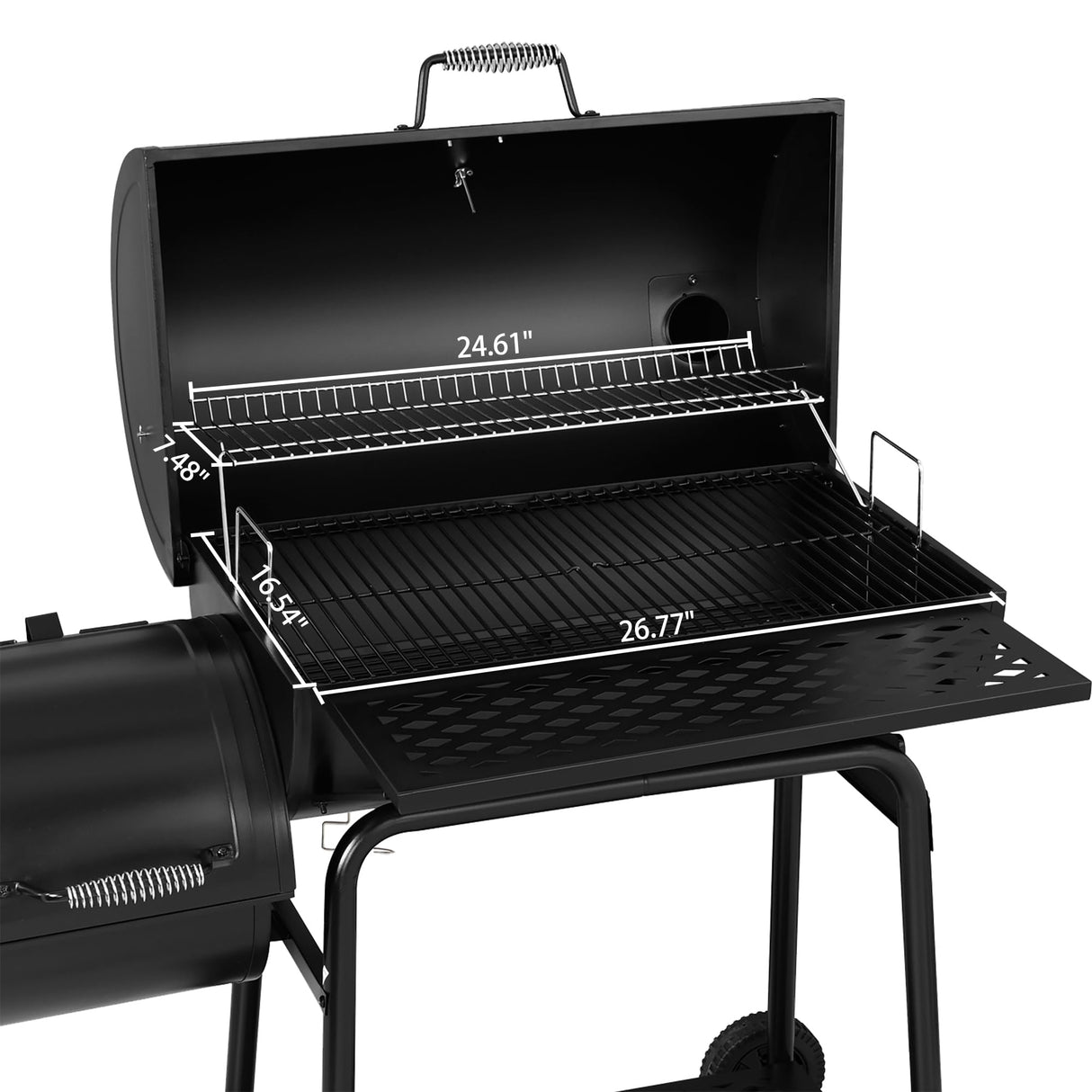 Royal Gourmet CC1830FC Charcoal Grill Offset Smoker (Grill + Cover), Black Royal Gourmet