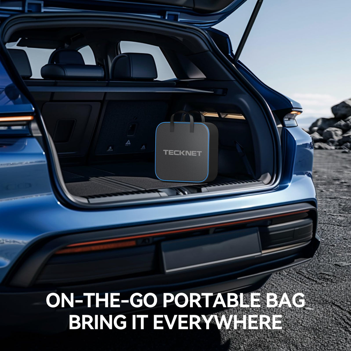 TECKNET EV Charger Level 1&2, 16A Electric Car Charger with NEMA 6-20 Plug, NEMA 5-15 Adapter, 25FT Cable, J1772 Electric Vehicle Charging Equipment Compatible with All EV Models TECKNET