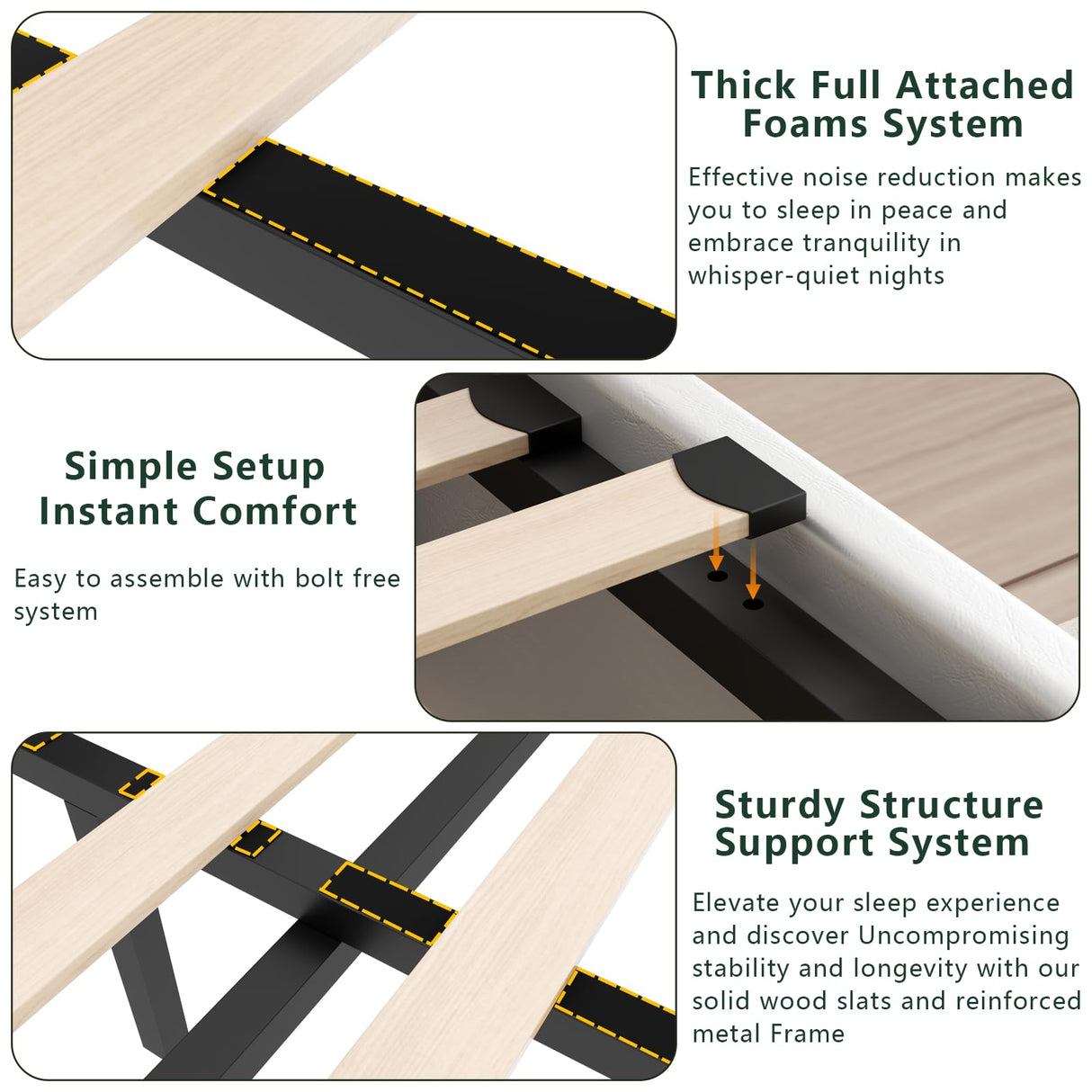 Loomie Queen Hydraulic Lift Bed Frame with LED Lights & Charging Station, White Leather Upholstered Wingback Design Loomie