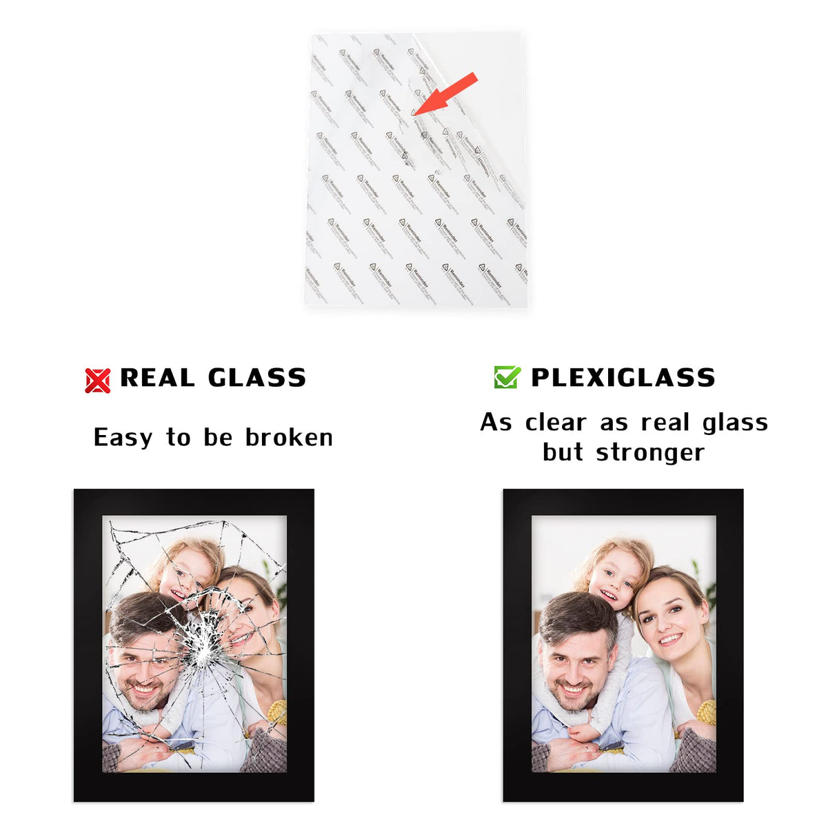 Picture Frames 5x7 Black 2 Pack Nature Solid Wood for Wall Mounting and Tabletop Display WUTL