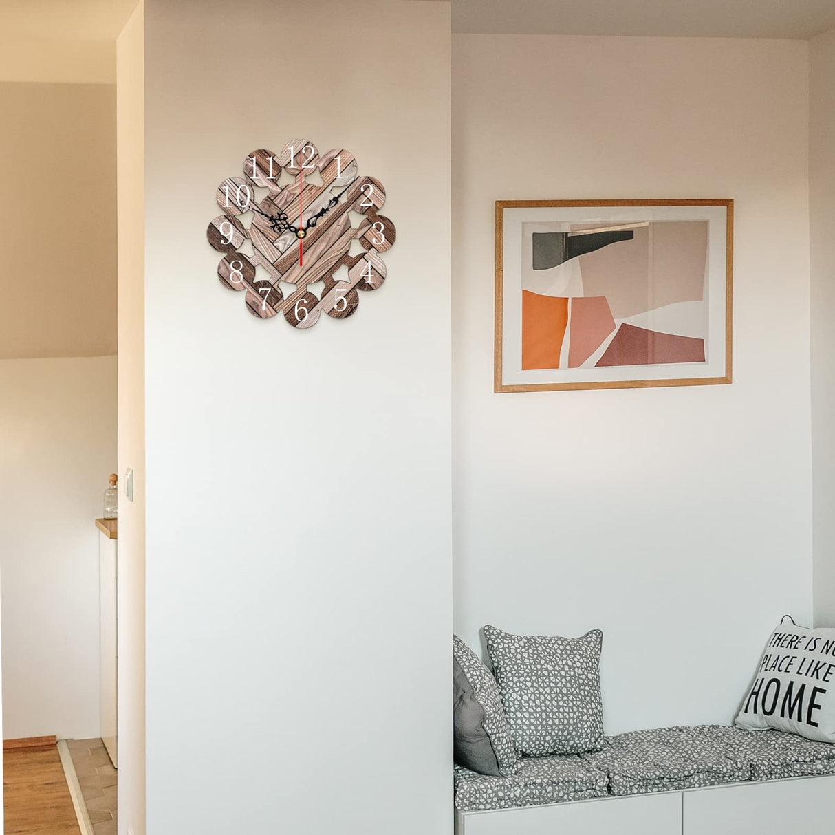 Valyria Sublimation Blanks Wall Clock, 7.9" Round Sublimation Wall Clocks Silent Non-Ticking Easy to Read Battery Operated Decorative Wall Clock for Home Kitchen Office School Hotel Valyria