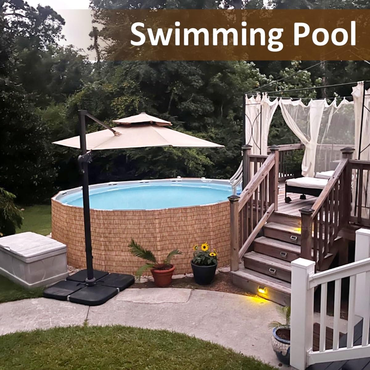 Generic Bamboo Fence Rolls 1 feet to 6 feet high,Bamboo Screen Fencing,Bamboo Fencing Privacy Bamboo Screening for Outdoor,Patio WoodArtSupply