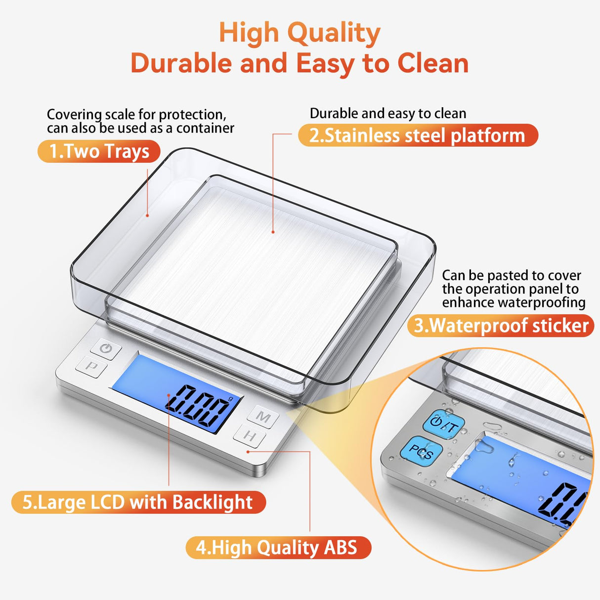 BOMATA 0.01g Small Digital Gram Scale, USB Rechargeable, Upgraded 1kg Jewelry Scale with Larger Display and Hold Function, High Precision, Grams and oz for Herb, Coin, Powder, Gold, Yeast, Kitchen BOMATA