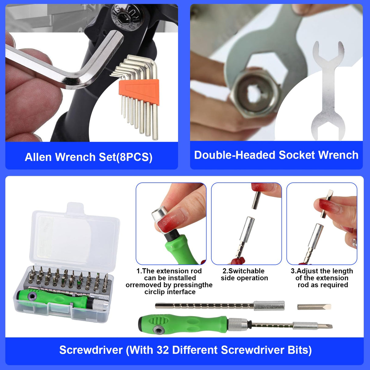 3D Printer Tools Kit, 139pcs 3D Printer Accessories Includes Nozzle Cleaning Needles, Deburring Tools, Removable Screwdriver Kit, Electric Polishing Machine, for 3D Print Removing, Cleaning, Finishing BILIPLE