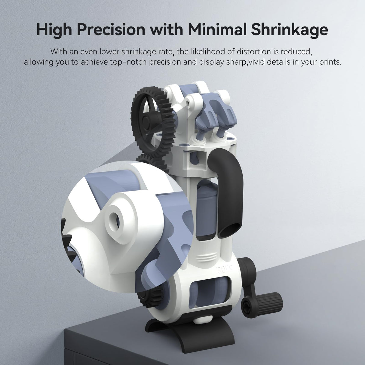 ANYCUBIC ABS-Like Resin Pro 2, 3D Printer Resin with Enhanced Strength and Toughness, High Precision and Minimal Shrinkage, Wide Compatibility for All LCD Resin 3D Printers (Grey+Grey, 2kg) ANYCUBIC