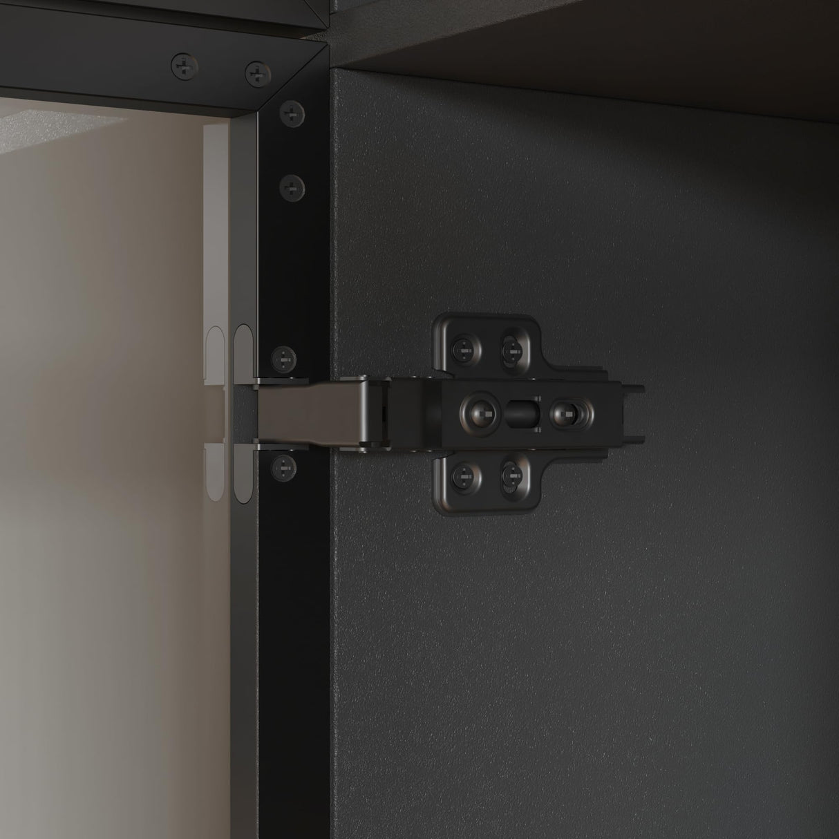 Hitow Wardrobe Cabinet with LED Light Strips, Modern Armoire Closet with Glass Doors, 59.1" W Large Bedroom Armoire Clothes Organizer with Shelve & Hanging Rods, Modern Glass Display Cabinet, Black Hitow