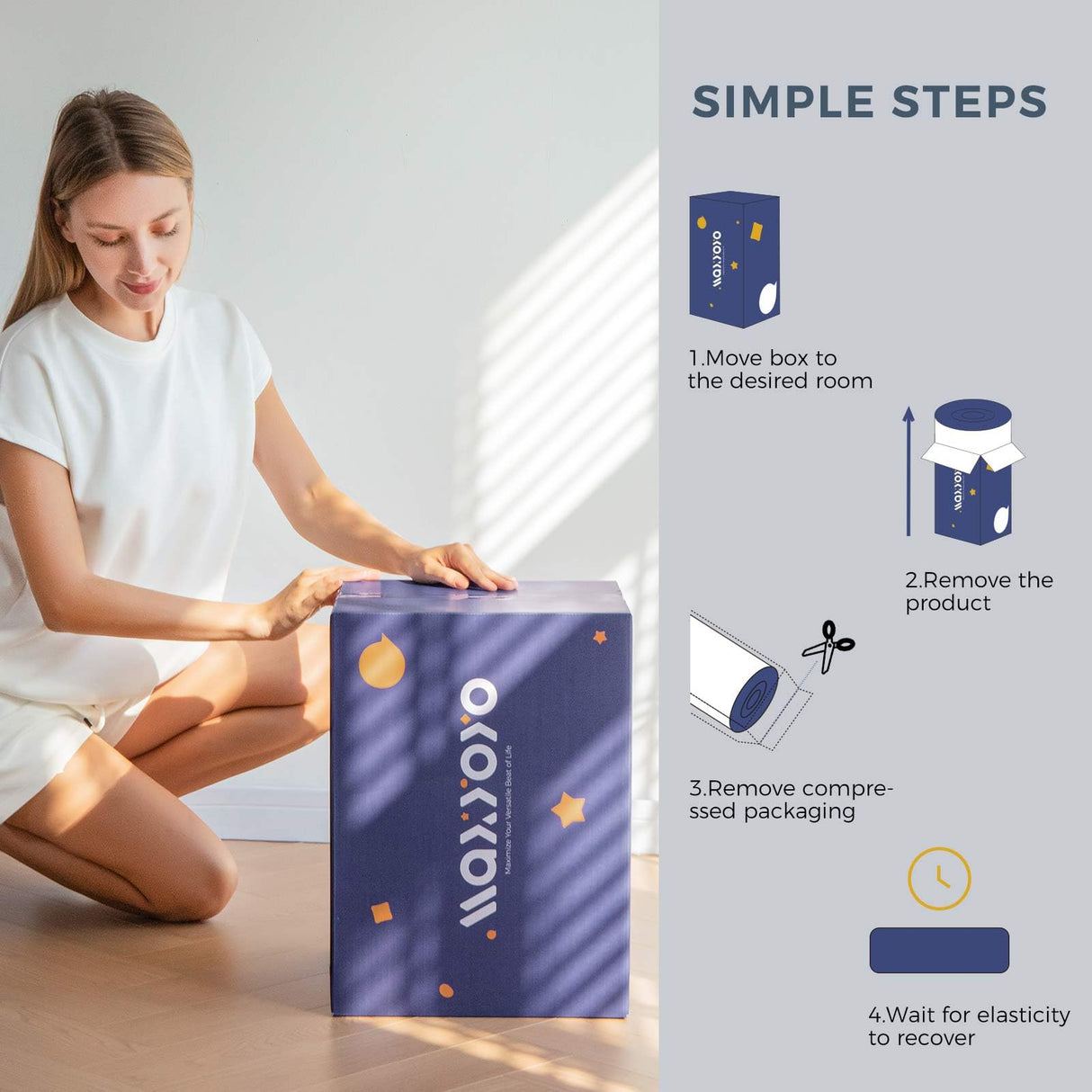 MAXYOYO Floral Printed Rustic Style Japanese Floor, Futon Mattress for Adults Foldable Roll Up Camping Mattress Floor Lounger Bed Couches and Sofas Twin Size MAXYOYO