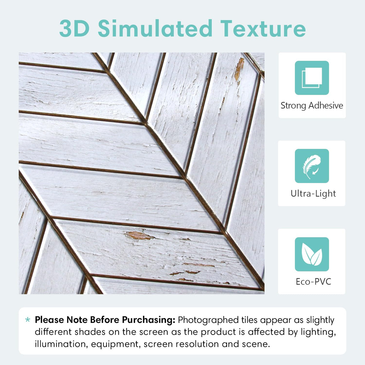 Commomy 10 Pcs 3D Faux Wood Wall Panels - 11.8"x11.8" Peel and Stick Wood Tiles Ultralight Thin PVC Wall Paneling for Bedroom,Bathroom,Kitchen Backsplash,Farmhouse Interior Decor Commomy