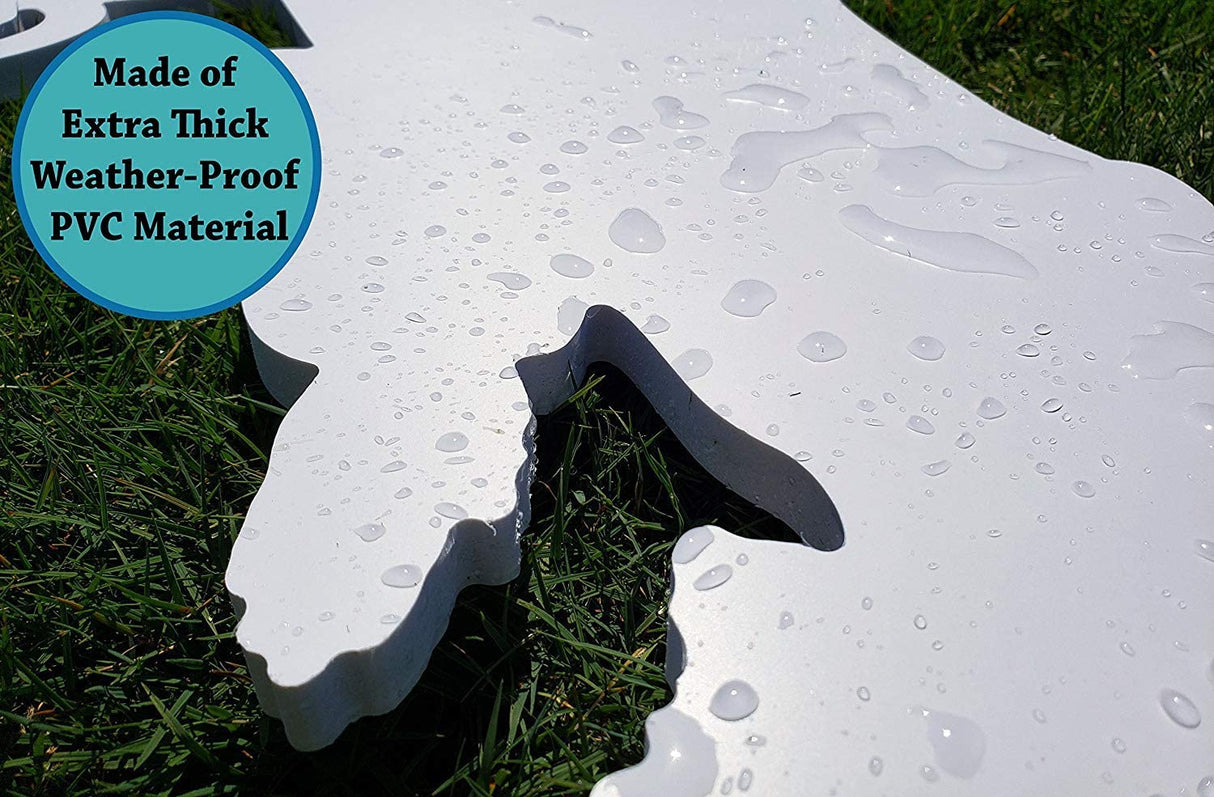 FrontYard Originals All-Weather Outdoor Holy Family Nativity, Waterproof, Made in USA, 4ft Tall, Durable Material, Simple Assembly, Easy Storage, Yard Nativity Set FrontYard Originals