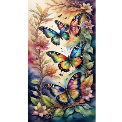 Ycydilirab Butterfly Diamond Painting Kits for Adults-Diamond Art Kits Full Drill,Butterfly Gem Painting Crafts for Adults Home Wall Decor,DIY 5D Gem Art Butterflys Perfect for Relaxation 12x20inch