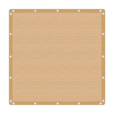 VICLLAX Shade Fabric Sun Shade Cloth Privacy Screen with Grommets for Patio Garden Pergola Cover Canopy 8x8 FT, Wheat