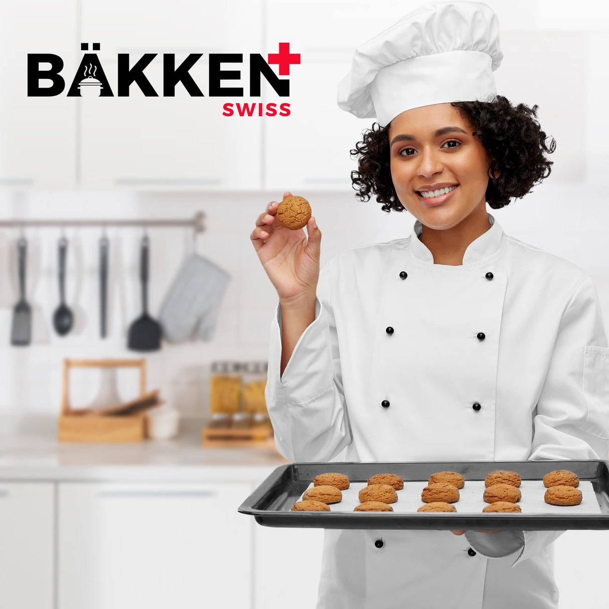 Baking Set – 6 Piece – Deluxe Non Stick Black Coating Inside and Outside – Carbon Steel Bakeware Set – PFOA PFOS and PTFE Free by Bakken Bakken- Swiss
