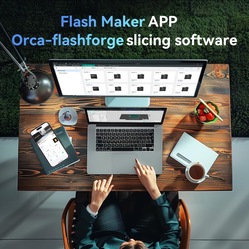 FLASHFORGE Adventurer 5M 3D Printer with Fully Auto Leveling System, Max 600mm/s High-Speed, 280℃ Quick-Detach Nozzle, CoreXY Structure for Superior Print Quality, Rookies & Experts Smart Choice FLASHFORGE