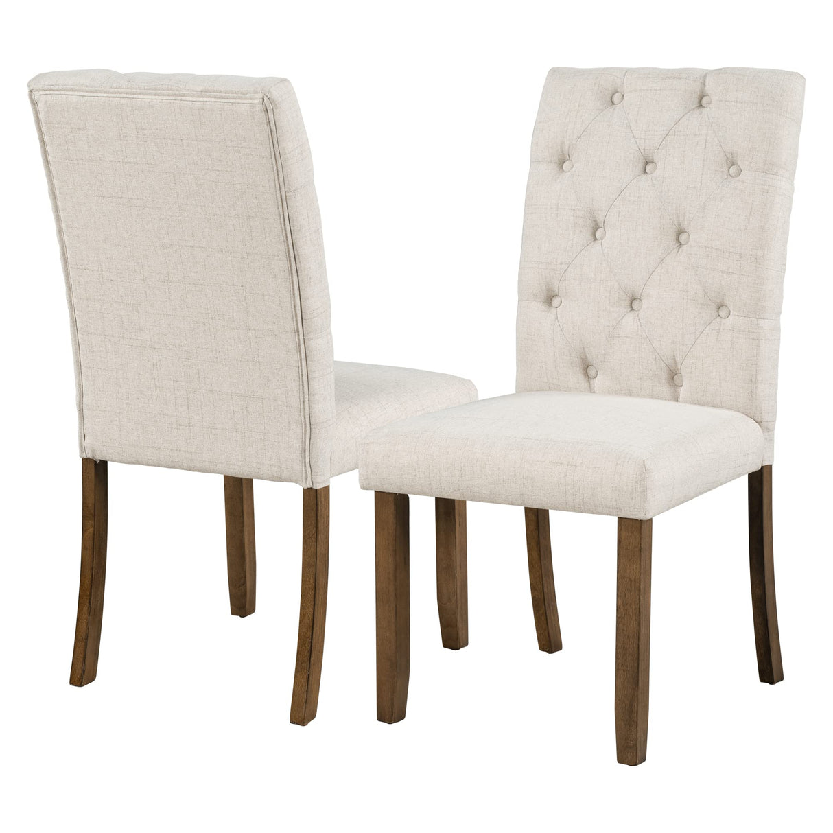 LUMISOL 6 Piece Dining Table Set with Bench and Chairs Farmhouse Style, Wood Kitchen Dining Room Furniture Table Set of 6, Recantgle Table and Upholstered Bench and Chairs LUMISOL