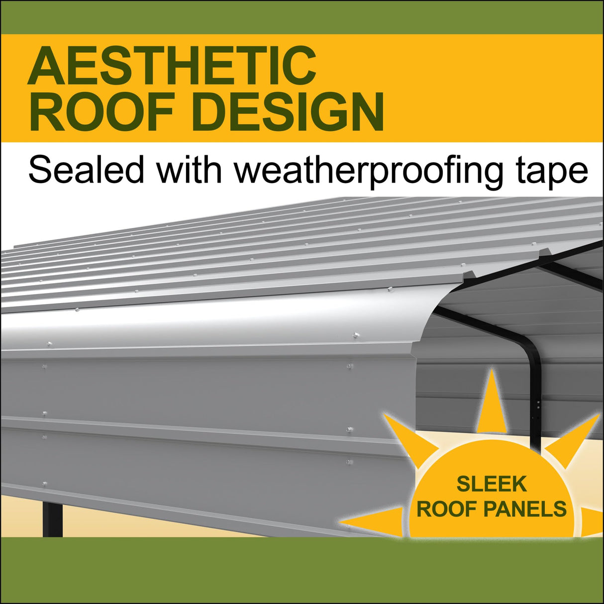 New Yard 12 x 20 x 7 ft Heavy Duty All Steel Carport – All-Weather Steel Canopy Shelter and Steel Frame for Cars, Trucks, Boats, and Outdoor Equipment NEW YARD