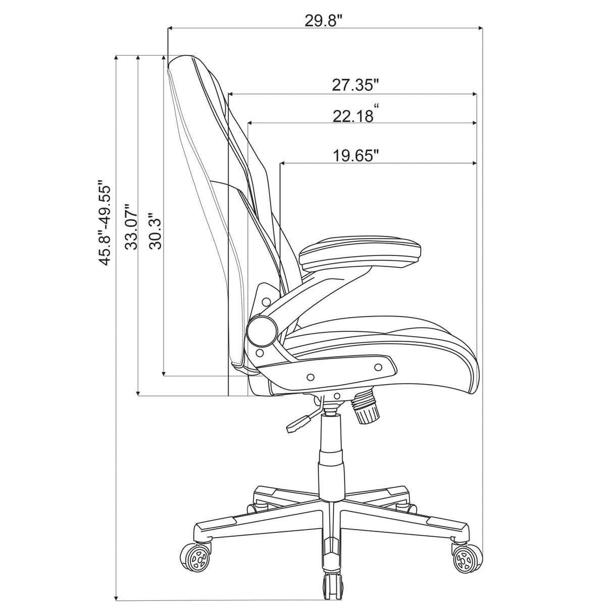 RS Gaming™ RGX Faux Leather High-Back Gaming Office Chair, Black/White, BIFMA Compliant Realspace