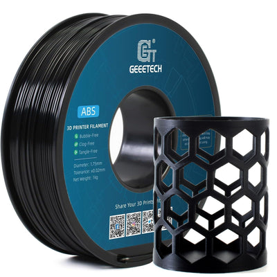 Geeetech Upgrade ABS Filament 1.75mm, Strong and Durable 3D Printer Filament, Impact-Resistant, Dimensional Accuracy +/- 0.02mm,1 kg Spool, Black
