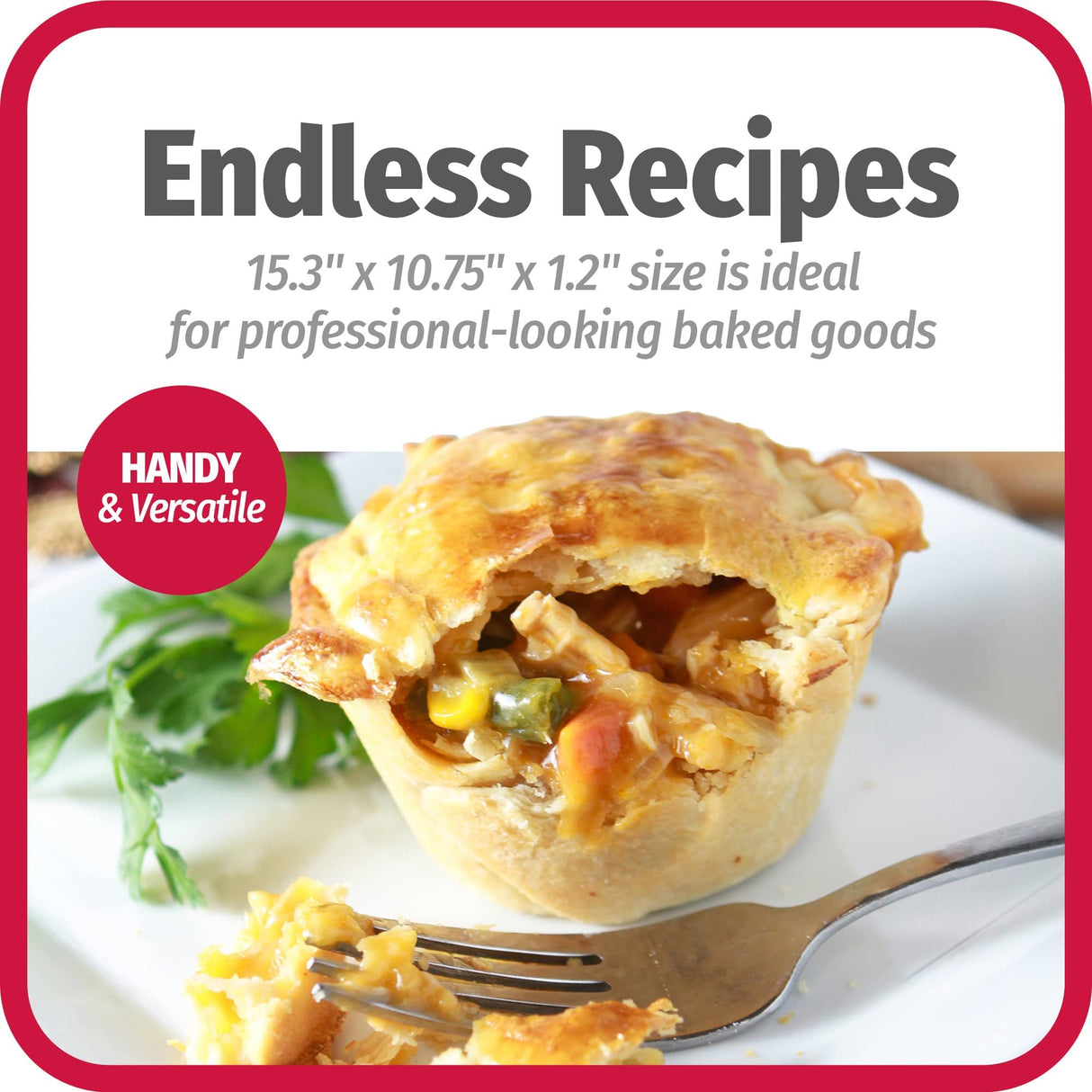 Goodcook 4031 Nonstick Bakeware, 2-3/4 in Dia x 18.3 in L x 11.8 in W x 8.1 in H GoodCook