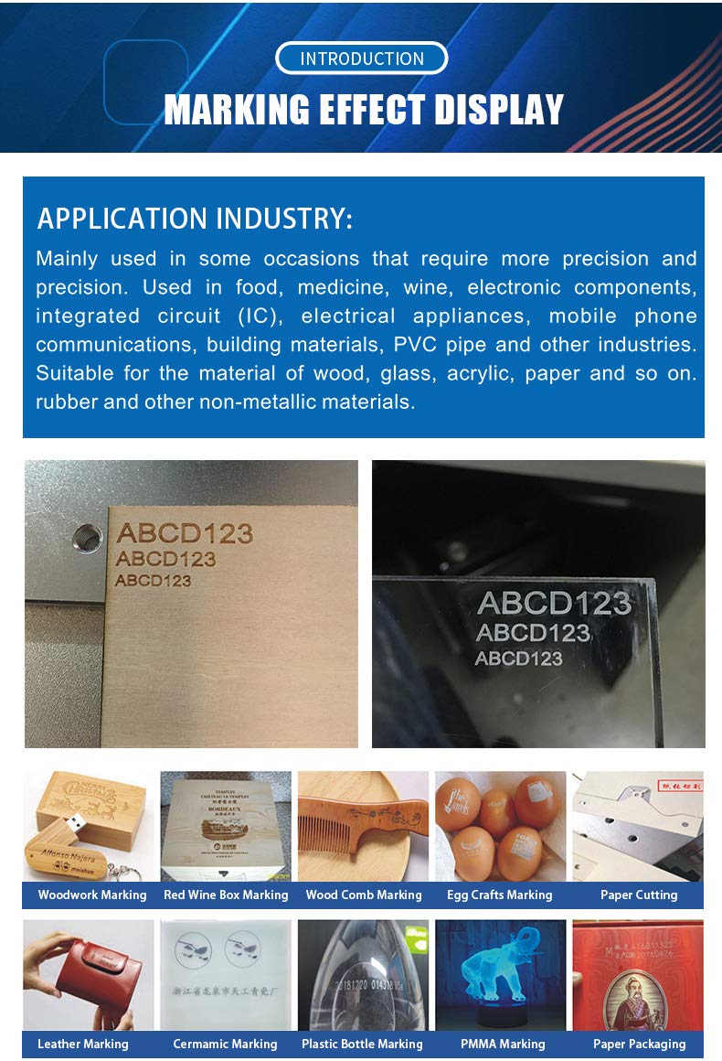 CO2 Galvo Laser Engraver Laser Marking Machine Laser Marker 30W, 140×140mm Lens with D80 Rotary Axis SFX