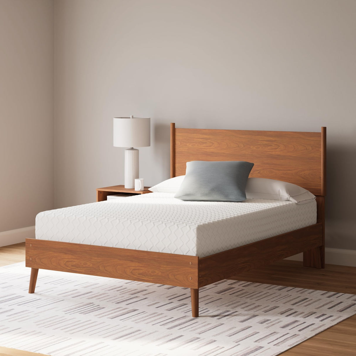 Signature Design by Ashley Full Size Chime 10 Inch Medium Firm Memory Foam Mattresswith Green Tea & Charcoal Gel for Pressure Relief, Fiberglass Free, Mattress In A Box Signature Design by Ashley