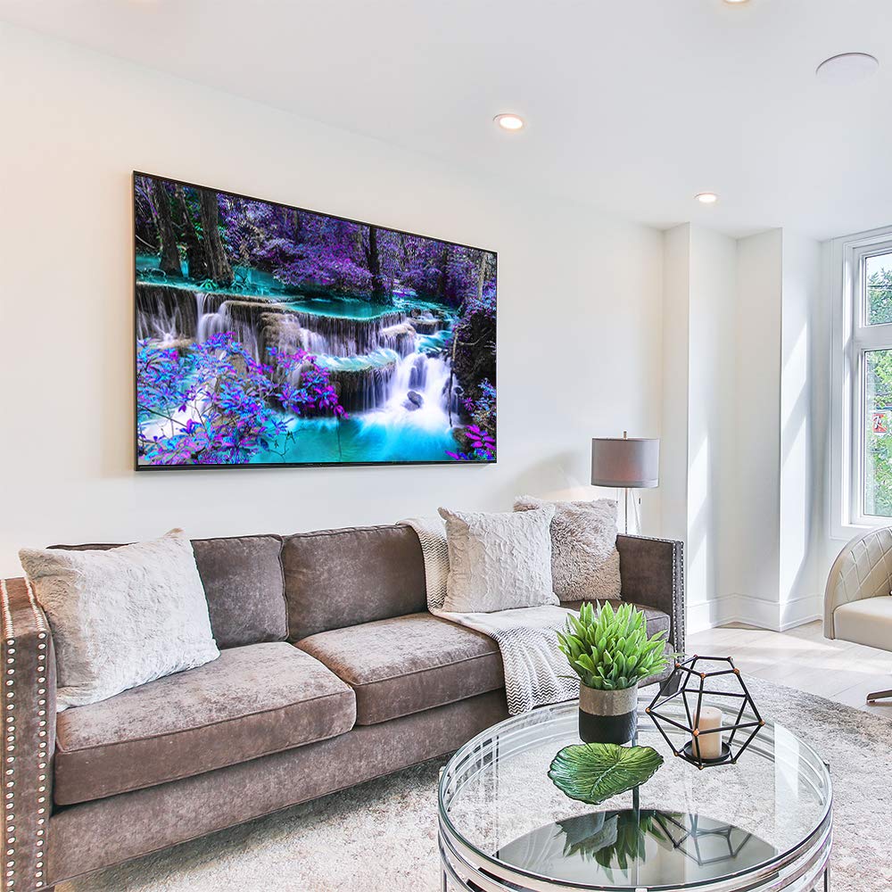 DIY 5D Diamond Painting Kits for Adults Waterfall Embroidery Full Round Drill Large Size(31.5x11.8 inch) Diamond Crystal Gem Arts Painting Craft for Home Wall Decor XWJJ