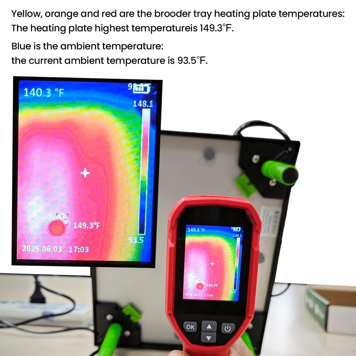 Tetuga Chicken Brooder Box for Chick Starter Kit - 10 * 12inch Brooder Heating Plate Chick Brooder Pen/Baby Chicken Brooder Box 4-in-1 Bundles with Chicken Feeder, Waterer (Brooder Set) Tetuga