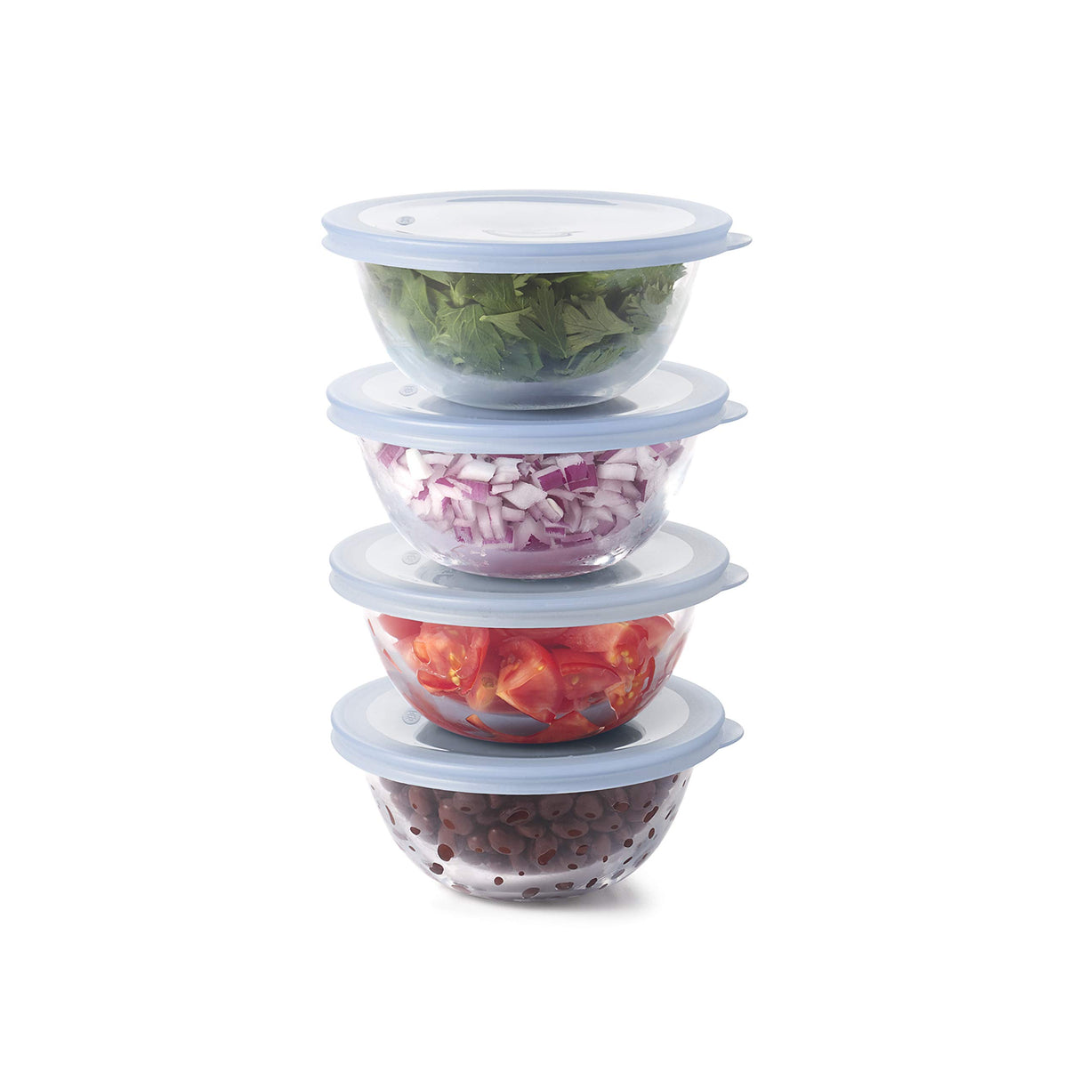 OXO Good Grips 8-Piece Glass Prep Bowl Set, 295 milliliters OXO