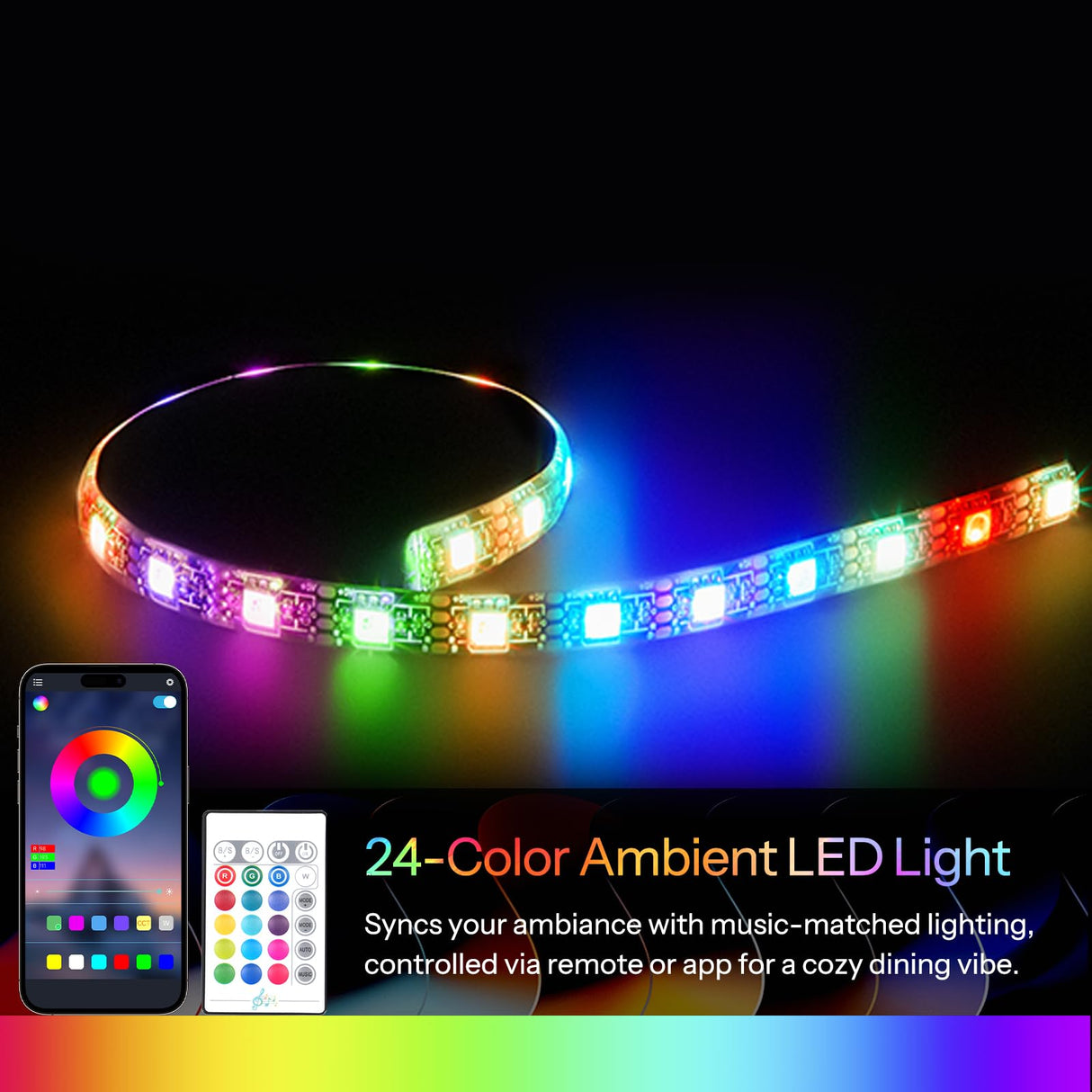 HOOBRO TV Stand with Mount and Power Outlet, LED Entertainment Center with Swivel TV Mount for 32/45/55/60/65/70/75 inch TVs, TV Cabinet with 3-Tier Storage, for Living Room, Bedroom, Black BB46UDDS01 HOOBRO