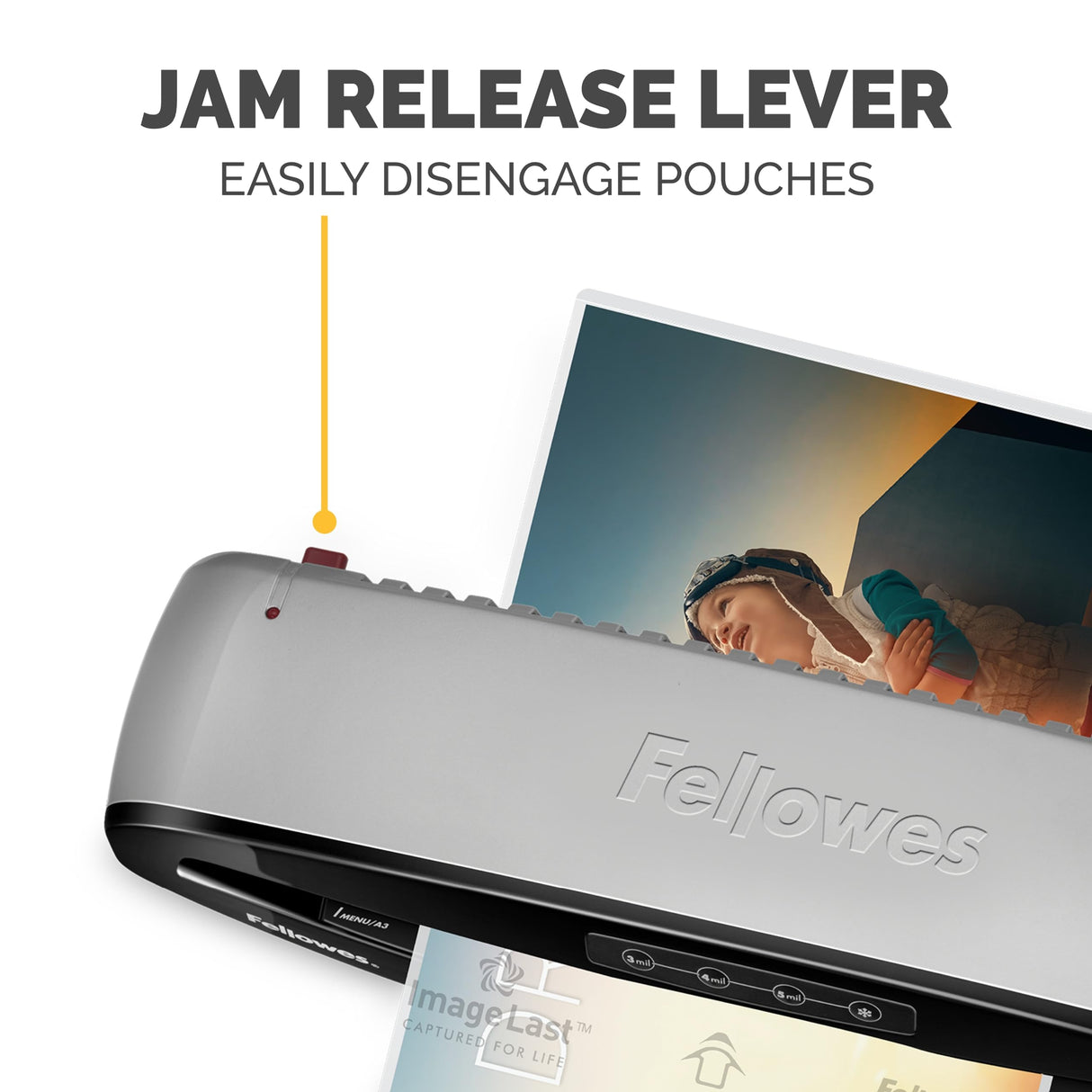 Fellowes Saturn 3i 125 Thermal Laminator Machine for Home or Office with Pouch Starter Kit, 12.5 inch, Fast Warm-Up, Jam-Free Design (5736601) Fellowes