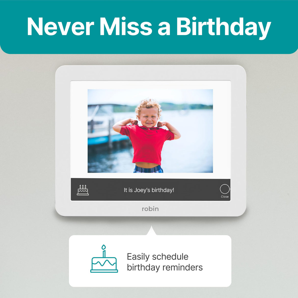 Robin Clock 2024 with Day and Date for Elderly, Clocks for Seniors, Dementia Clock, Digital Calendar Clock Elderly, Bedside Clocks Seniors, Alzheimers Products, Dementia Clocks Extra Large, Brown Wood Robin