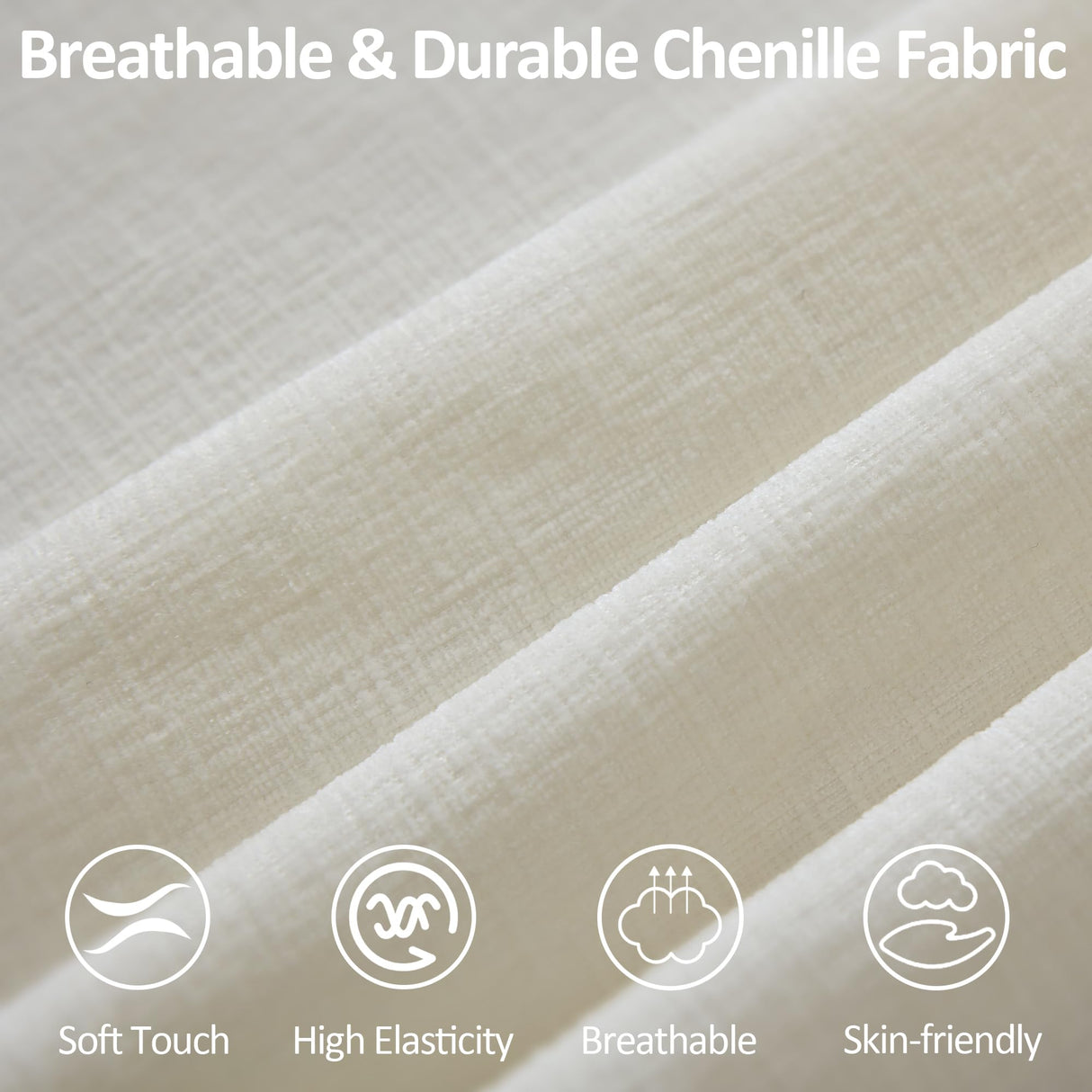 155''Cloud Boneless Sectional Couch, Modular Sectional Sofa Deep Seat with 2 Ottomans, Oversized Upholstered Convertible Comfy 6 Seater Chenille Sofa U Shape Couches for Living Room, Beige WUTUTUEE