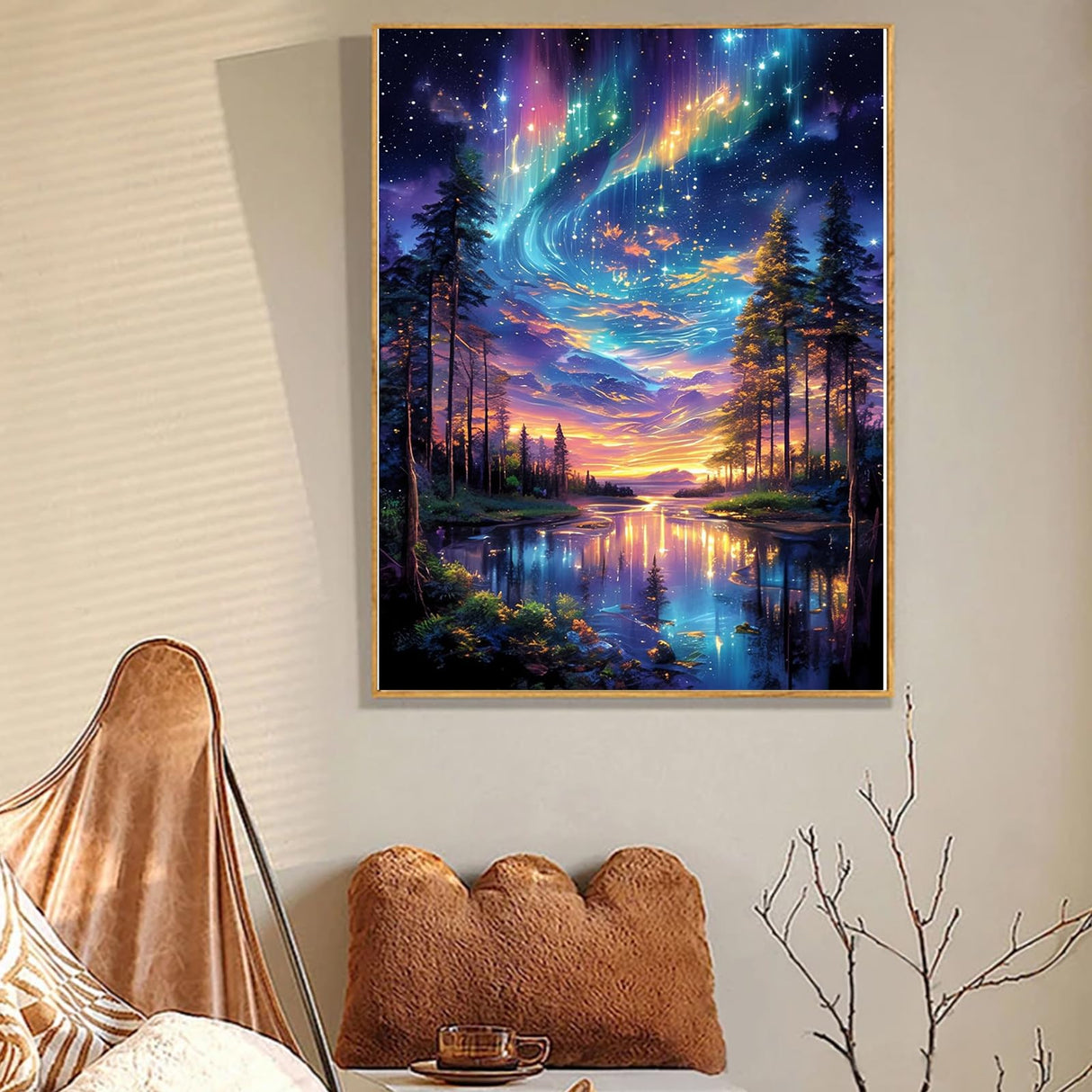 Gamteldot Starry Sky Diamond Art Kits for Adults-5D Diamond Painting Kits with Complete DIY Tools,Full Drill Diamond Dots Gem Art Crafts for Adults,Perfect Home Wall Decor and Gift-12x16in Gamteldot