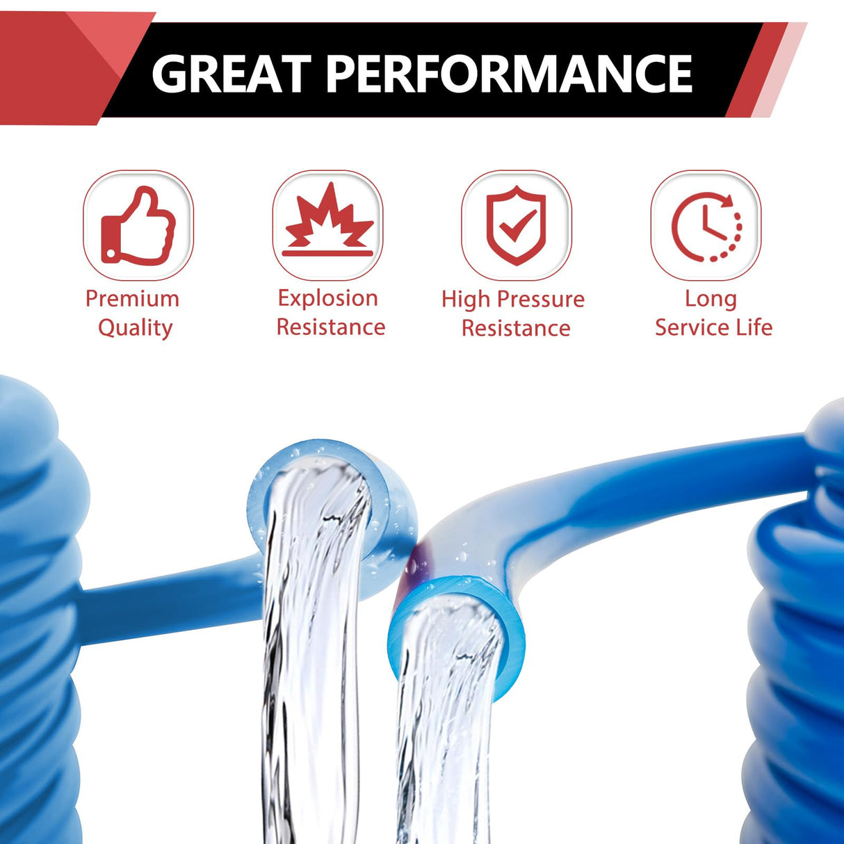 EFIELD 3/4 Inch 100 ft Pex A Pipe/Tubing BLUE Color for Potable Water-Plumbing Application with a Pipe Cutter EFIELD