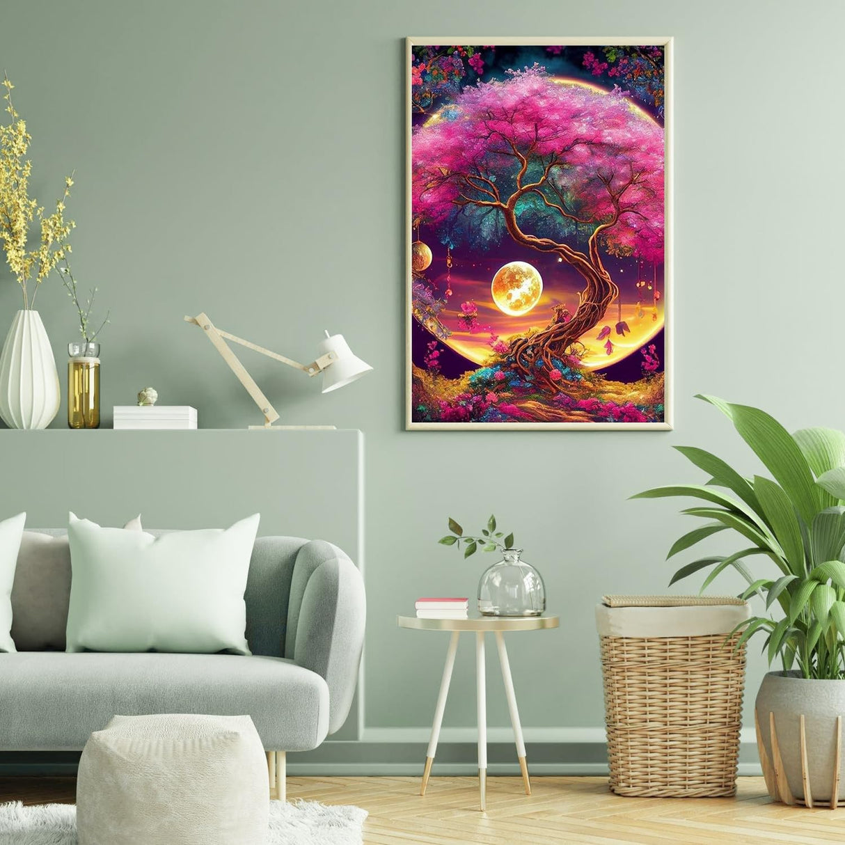 Aestalrcus Tree of Life Paint by Numbers Kit for Adults, Tree Paint by Numbers for Adults Beginner, Painting by Numbers Kits, Relaxation Home Wall Decoration and Gifts 16x20inch Aestalrcus