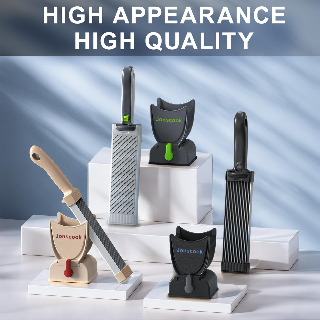 Jonscook Fresh Meat Slicer, Manual Fresh Meat Cutter Food Slicer, Fresh Meat Slicing Shredding, Meat Cleavers -Gray Jonscook