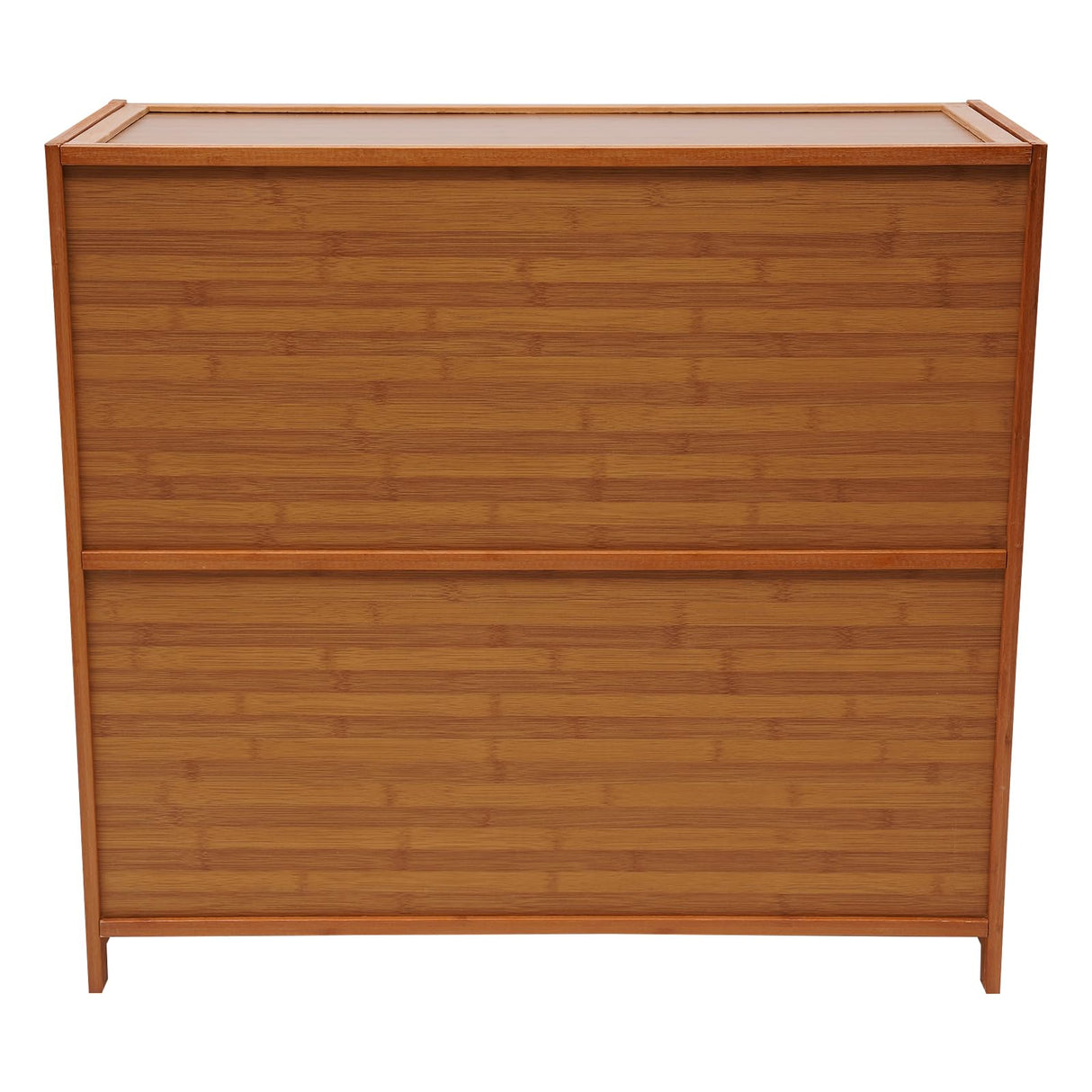 ILWorkTLs 4-Tier Bamboo Shoe Cabinet, Shoe Shelf Storage Organizer with Flip Door for Entryway, Hallway and Closet ILWorkTLs