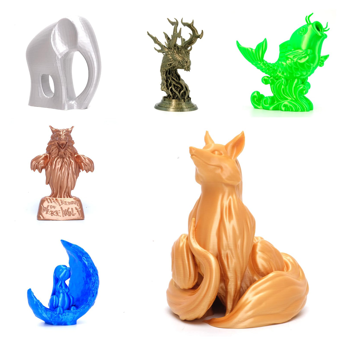 3DHoJor Silk PLA Filament 1.75mm, Silk PLA 3D Printer Filament, 2.2 LBS (1KG) Cardboard Spool, Fit Most FDM 3D Printer, Silk Blue 3DHoJor