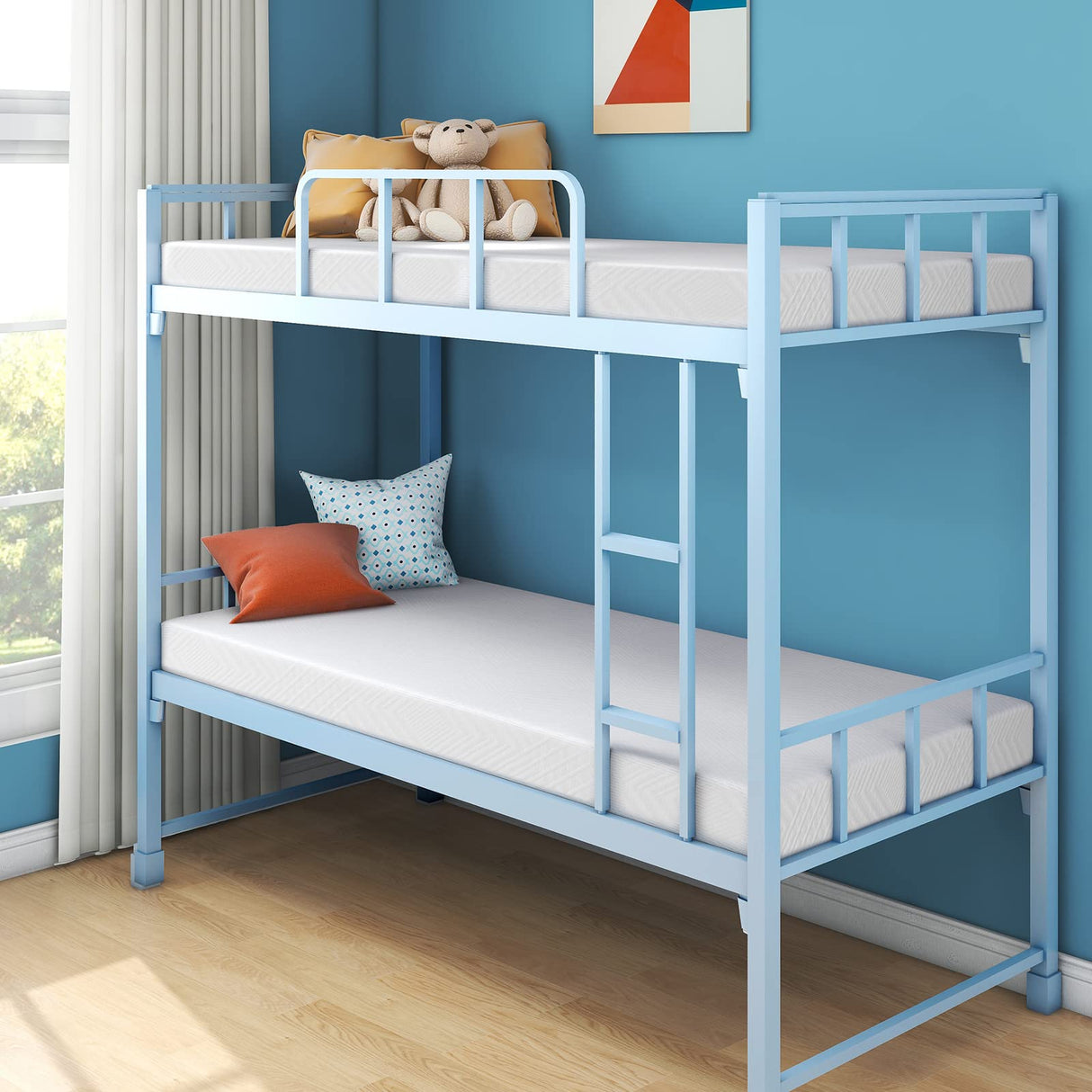 Twin Mattress, 8 Inch Memory Foam Mattress Bed in a Box, Medium, Green Tea and Cooling Gel Infused CertiPUR-US Certified, Made in USA MLILY